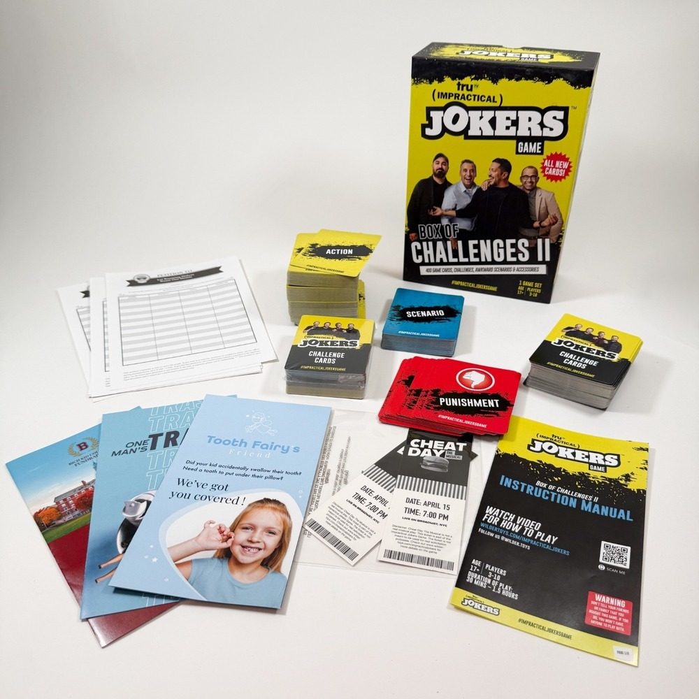 Impractical Jokers Game – Box of Challenges II (2021) Complete Set - Picture 11 of 12